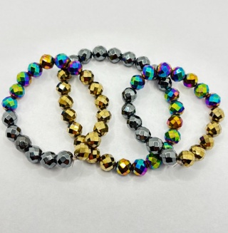 Bransoletka z hematytem oksydowanym, hematytem