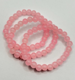 Bransoletka z kwarcem różowym