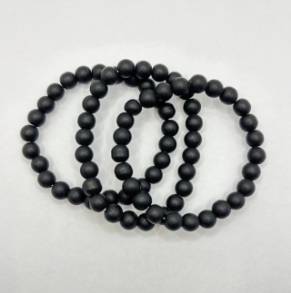 Bransoletka z obsydianem matowym