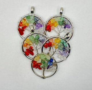 Zawieszka drzewo życia - mała | zawieszka z minerałami naturalnymi