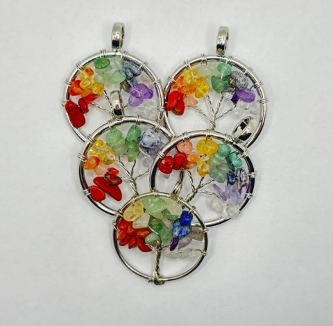 Zawieszka drzewko życia – mała | zawieszka z minerałami naturalnymi