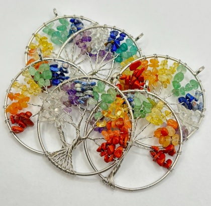 Zawieszka drzewo życia – duża | zawieszka z minerałami naturalnymi