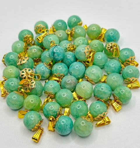 Zawieszka z amazonitem - kulka