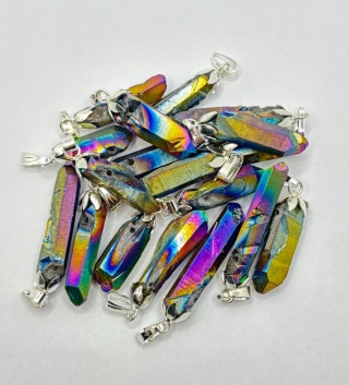 Zawieszka z kwarcem tytanowym