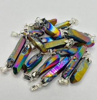 Zawieszka z kwarcem tytanowym