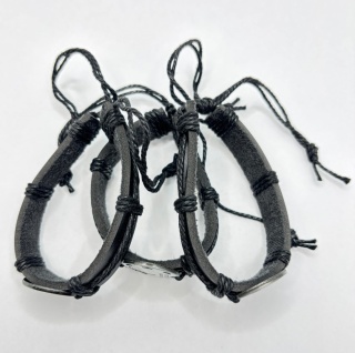 Bransoletka skórzana ze znakami zodiaka