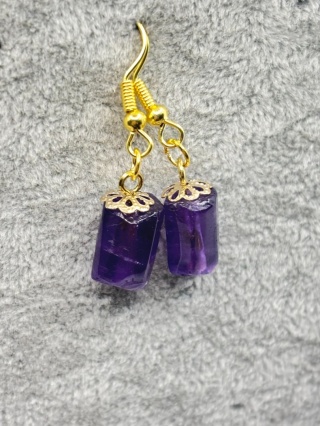 Kolczyki z ametystem