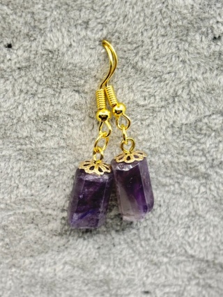 Kolczyki z ametystem