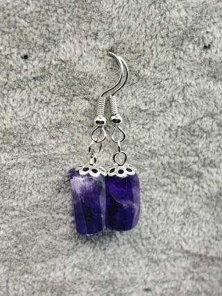 Kolczyki z ametystem