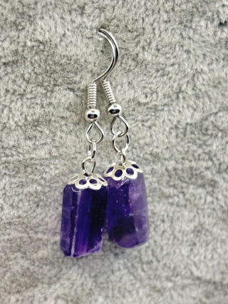Kolczyki z ametystem