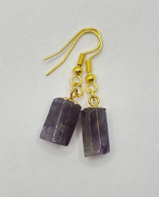 Kolczyki z ametystem