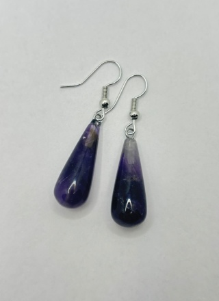 Kolczyki z ametystem