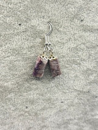 Kolczyki z czaroitem