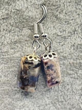 Kolczyki z czaroitem