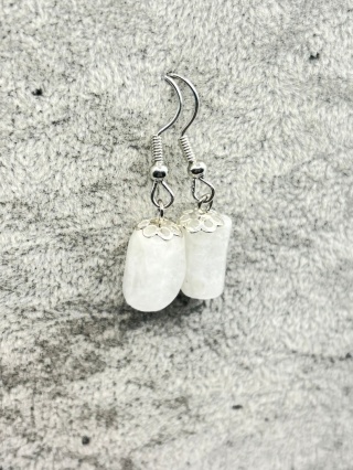 Kolczyki z kryształem górskim