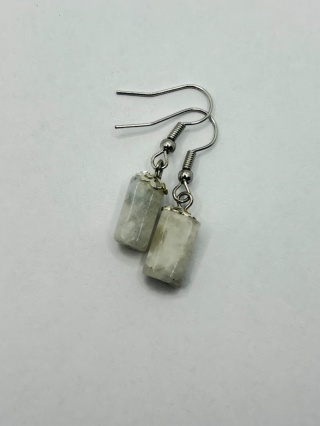 Kolczyki z kryształem górskim