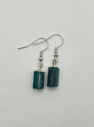 Kolczyki z malachitem