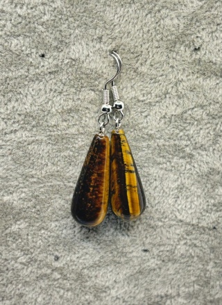 Kolczyki z tygrysiem okiem