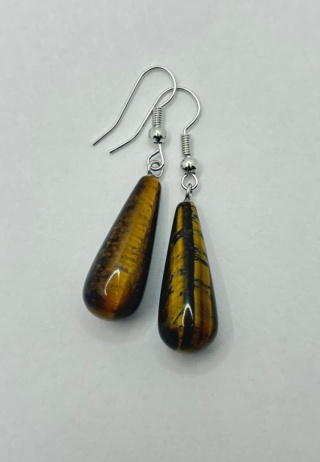 Kolczyki z tygrysiem okiem