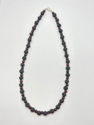 Naszyjnik z lawą wulkaniczną