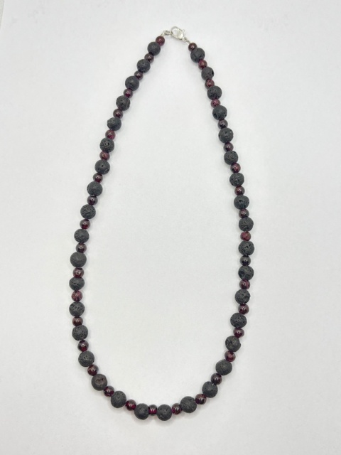 Naszyjnik z lawą wulkaniczną