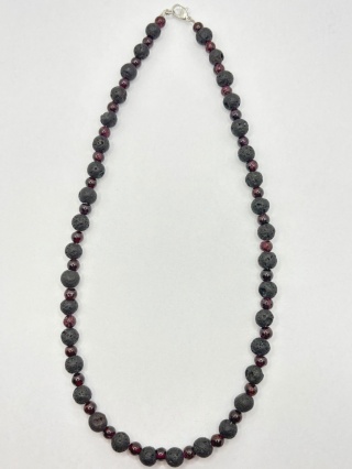 Naszyjnik z lawą wulkaniczną