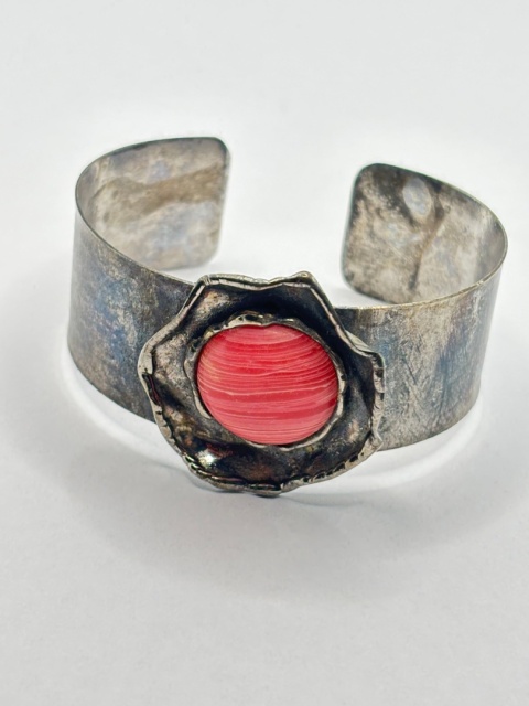 Bransoletka z agatem czerwonym