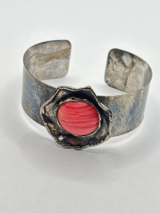 Bransoletka z agatem czerwonym