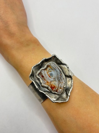 Bransoletka z chalcedonem