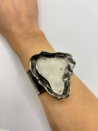 Bransoletka z kryształem górskim