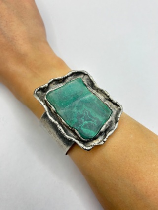 Bransoletka z malachitem