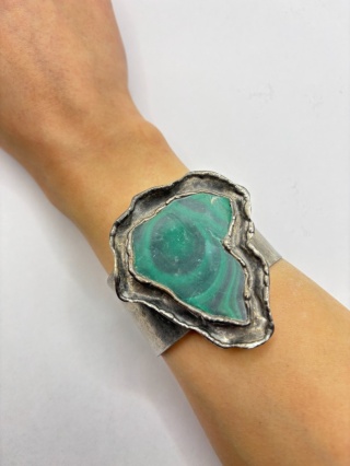 Bransoletka z malachitem