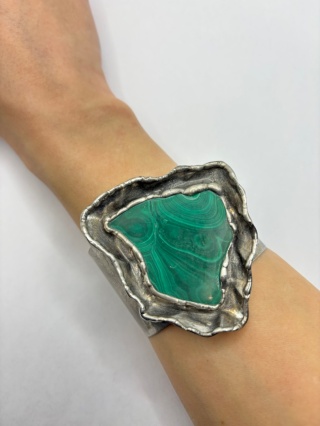 Bransoletka z malachitem