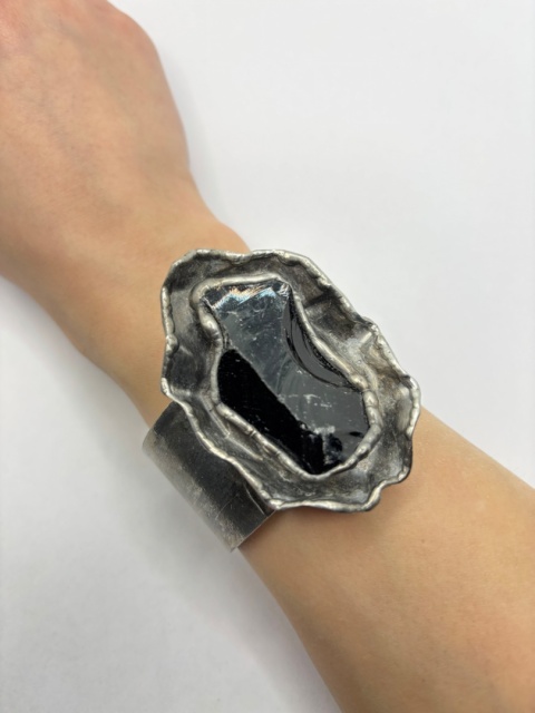 Bransoletka z obsydianem