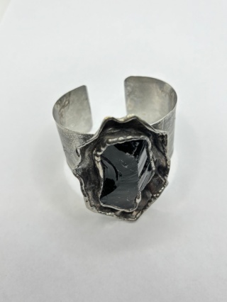 Bransoletka z obsydianem