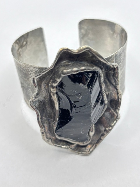 Bransoletka z obsydianem