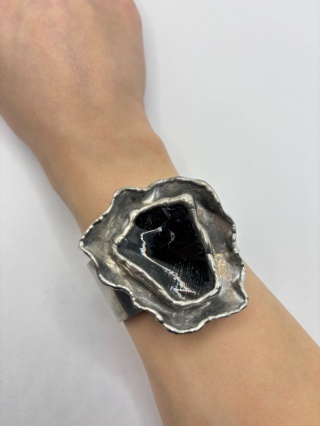 Bransoletka z obsydianem