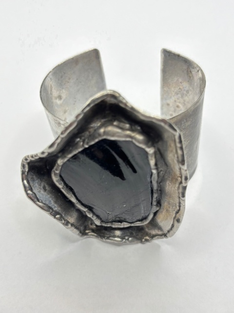 Bransoletka z obsydianem