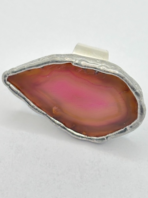 Pierścionek z agatem