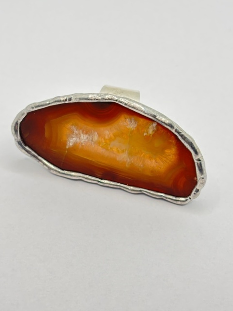 Pierścionek z agatem