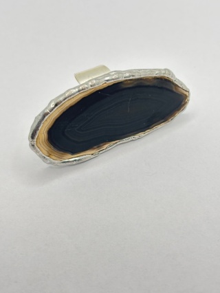 Pierścionek z agatem