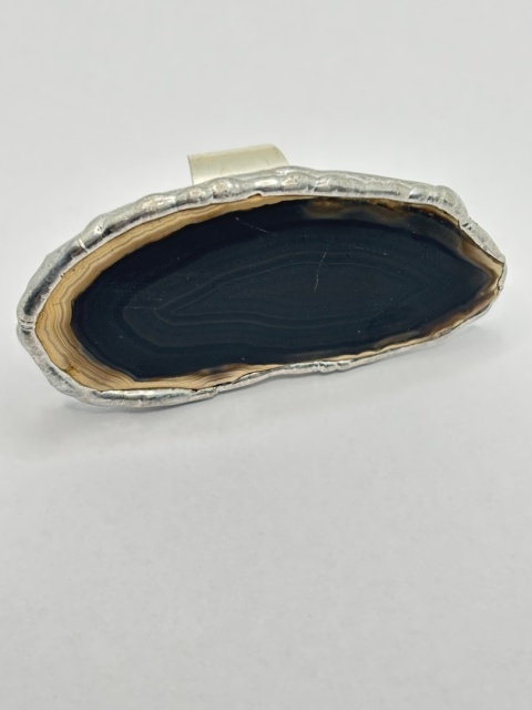 Pierścionek z agatem