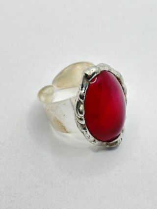 Pierścionek z agatem