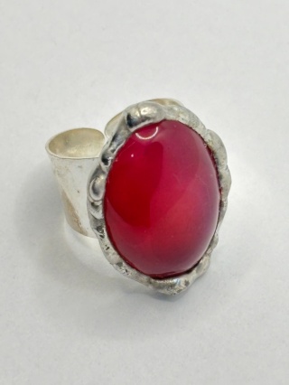 Pierścionek z agatem