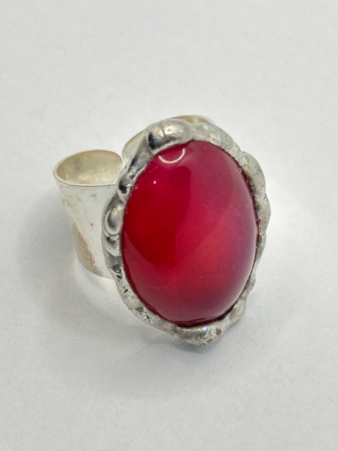 Pierścionek z agatem