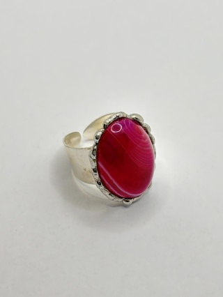 Pierścionek z agatem