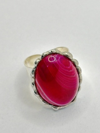 Pierścionek z agatem