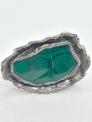 Pierścionek z malachitem