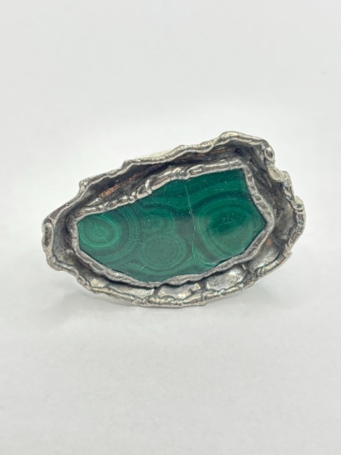 Pierścionek z malachitem