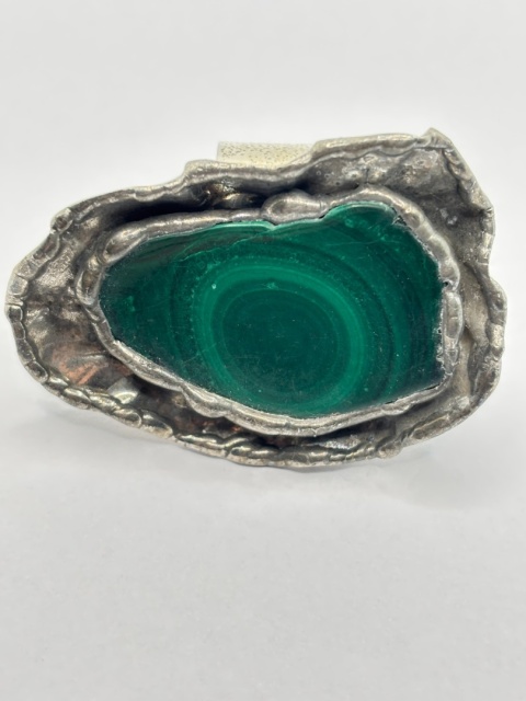 Pierścionek z malachitem